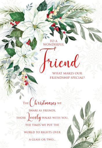 Picture of WONDERFUL FRIEND CHRISTMAS CARD